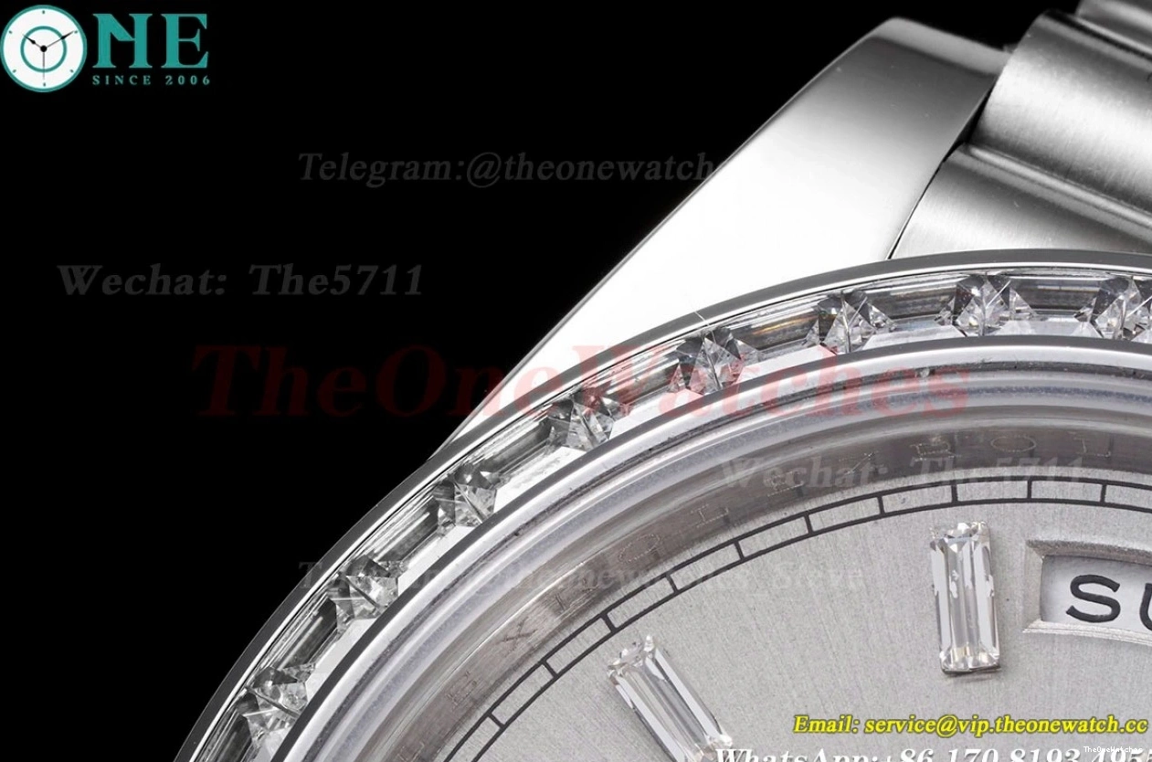 DayDate GSF 228396 SS (Tungsten Pres Dial Version) SS A3255 Silver 40mm Heavy 0427